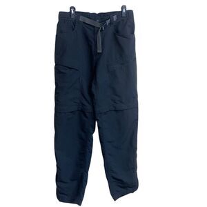 484. The north face charcoal convertible zip off hiking pants size medium
